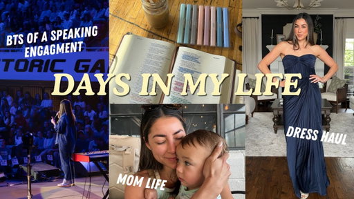 Days In My Life: Come to a Speaking Engagement with Me, Backyard Updates, Dress Haul, & MORE!