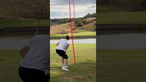 How to play a trick shot in golf… #golf