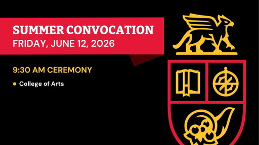 U of G Convocation - June 12, 2026 at 9:30 AM | COA