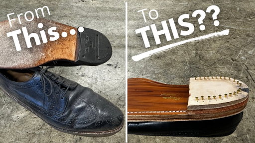 Old and Worn to NEW | Florsheim Shoe Restoration