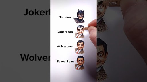 Draw Bean! #art #drawing #shorts #joker #howtodraw #easydraw