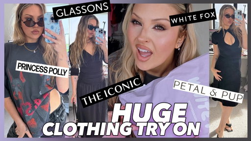 MASSIVE TRY ON CLOTHING HAUL! 👙 princess polly, glassons, WFB, the iconic & more
