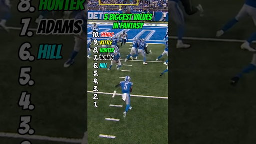 5 Biggest Values in Fantasy Fooball ✅