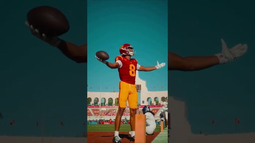 Ja'Kobi Lane's unbelievable one-handed touchdown catch #usc #collegefootball