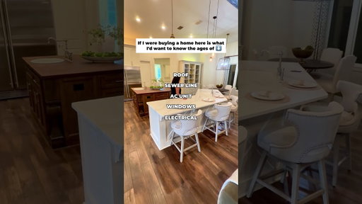 Buying a home? Don't forget to ask about the age of these : Check the description