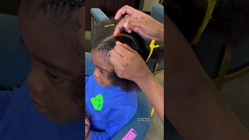 The only toddler whose hair I’ll do. 😂 #fyp #braids #kidshairstyle