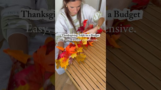 DIY fall kids table perfect for thanksgiving #diy #hosting #holiday