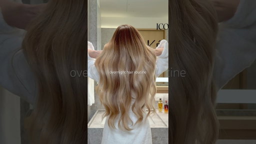 overnight hair routine✨