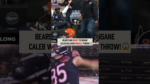 Bears Fans REACT TO Insane Caleb Williams MIRACLE Throw! 😱
