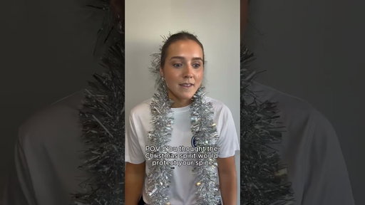 POV: You Thought Christmas Spirit Would Protect Your Spine