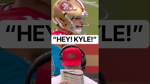 Brock Purdy tells Kyle Shanahan to hurry up