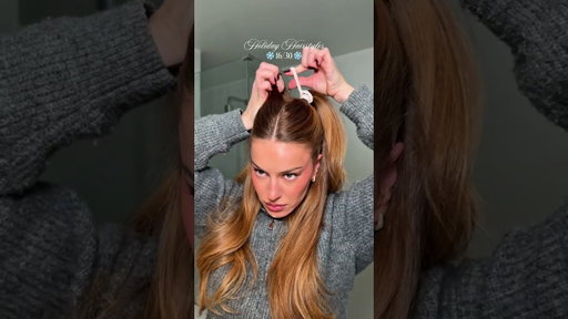 This ponytail hack  Using Hair Care new hairspray!!! #holidayhair