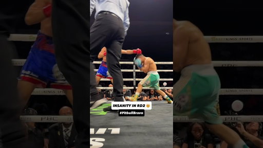 INSANITY IN ROUND 2! Nestor Bravo fires back and sends Isaac "Pitbull" Cruz to the canvas! 🚨🇵🇷