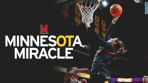 Final 44.3 Seconds of Maryland Women's Basketball's 2OT Win vs. Minnesota