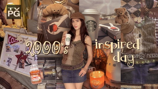 🌀🧸 a very 2000s day (vlog): coffee run, reading Twilight, making my own bulletin board and more! 📼