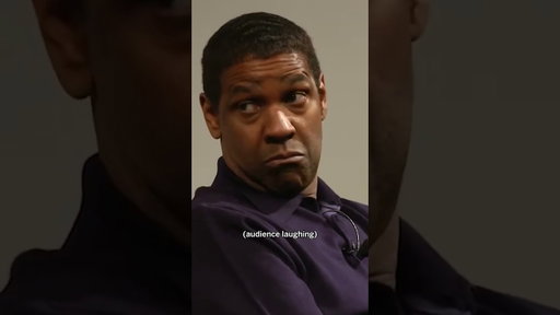 "First of all, you don't know me" - Denzel Washington 😂