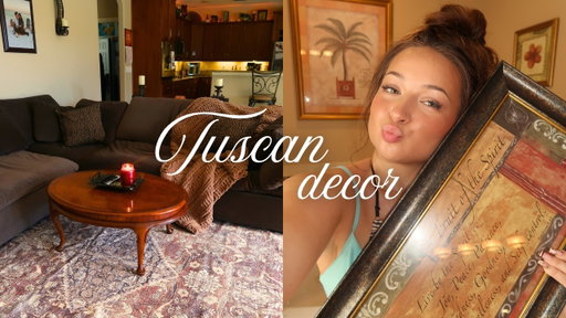 HOME DECORATING VLOG | amazon + thrifted tuscan decor!