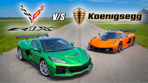 Corvette ZR1X VS Koenigsegg Jesko Drag Race *WORLD’S QUICKEST CARS*
