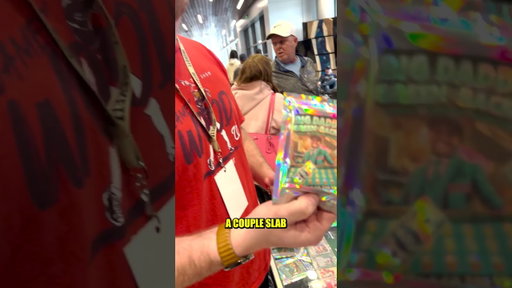 Krabs and James Wood new best friends!  #Cards #CardShow #JamesWood #Sports