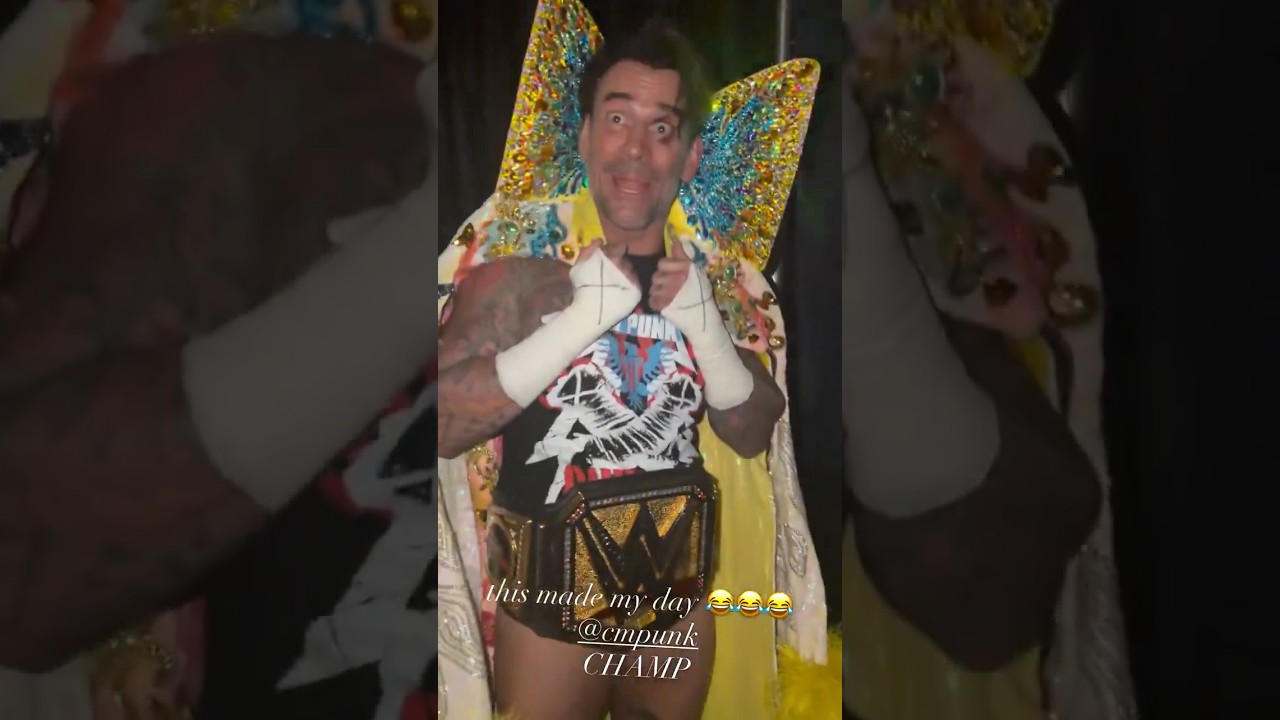 CM Punk busted wearing Charlotte Flair’s Robe!