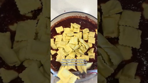 One Pan Ravioli Bake 🍅🧀 #onepanrecipe #ravioli #pastarecipe #easyrecipe