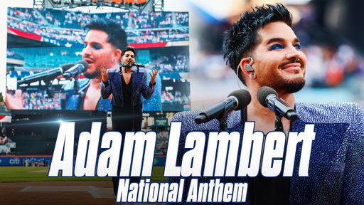 Adam Lambert Sings the National Anthem at Citi Field | Mets vs. Phillies