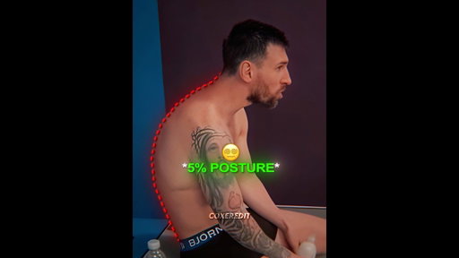 Messi’s Back Posture Transformation Over Time 😳🥶