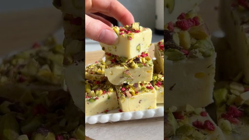 Celebrate Diwali with our indulgent Pistachio Fudge 💚 🪔 #fudge #pistachio #shorts