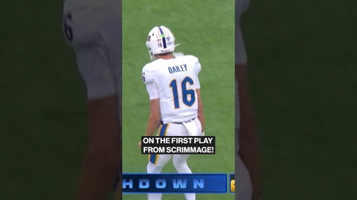 Corey Dailey 75-yard TD pass on the first play of his first career start‼️👀📺 ESPN2