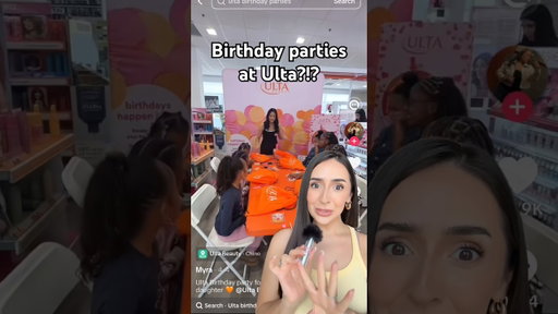 would you have your bday party at Ulta?? 👀