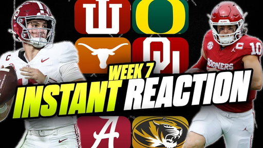 Week 7 INSTANT REACTION: Indiana over Oregon, Texas owns Oklahoma, PSU sputtering, Bama beats Mizzou