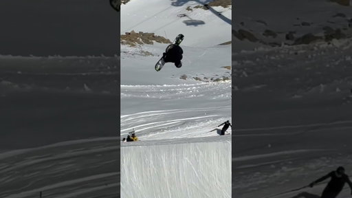 19 Year Old Cam Melville Ives Lands a Switch Triple Cork #snowboarding