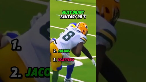 MUST DRAFT RB’s in Fantasy Football ✅🚀