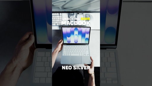 MACBOOK NEO SILVER UNBOXING #apple #macbookneo #macbook #ios26 #a18pro #tech #appleunboxing