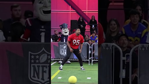 Myles was a problem during dodgeball 😳 #ProBowlGames Feb. 3rd at 8pm on ESPN, DisneyXD & NFL+