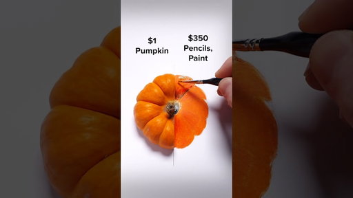 Draw a Pumpkin #art #drawing #shorts #pumpkin #illusion #pencildrawing #howtodraw #halloween