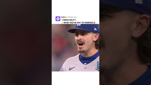 What did he say? World Series intentionally hit by pitch🚨