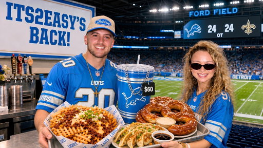 Trying Everything NEW at Detroit Lions OVERTIME Game