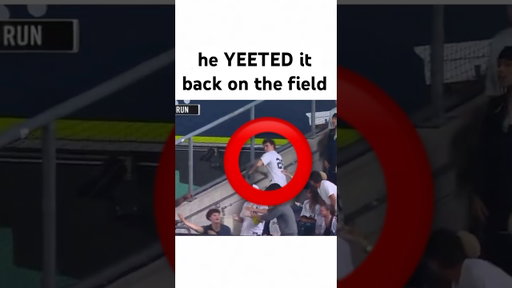 fan threw a ball back 😳