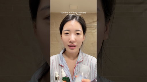 Korean morning skincare in order #shorts
