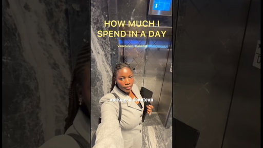 How much I spend in a day working in corporate finance in Vancouver #spendthedaywithme
