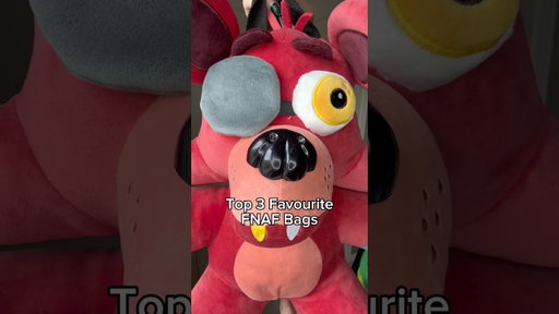 My Top 3 Favourite FNAF Bags #fnaf #fivenightsatfreddys #freddyfazbear #foxy #chica #bonnie #shorts