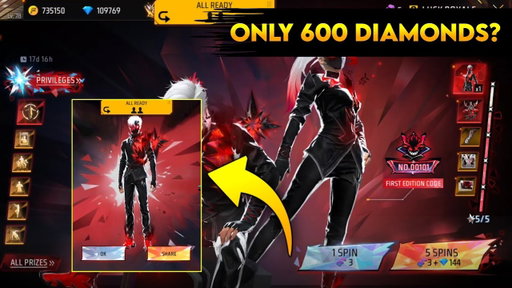 FREE FIRE NEW LEGENDARY DREAMSPACE EVENT | NIGHTMARE BUNDLE | FREE FIRE NEW EVENT - GARENA FREE FIRE
