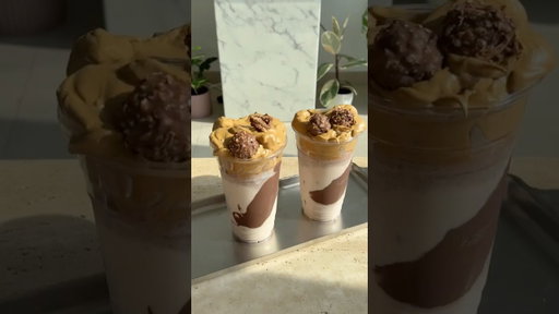 Ferraro rocher chocolate + Fluffy Coffee