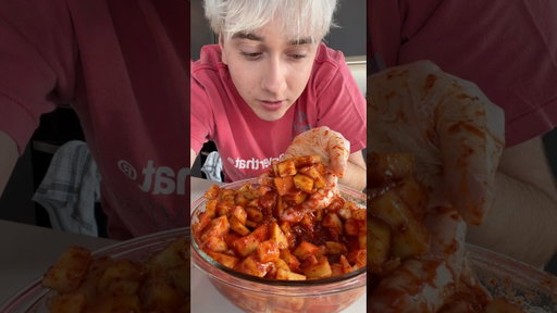 Watermelon rind kimchi season!! Best time of year🍉🌶️