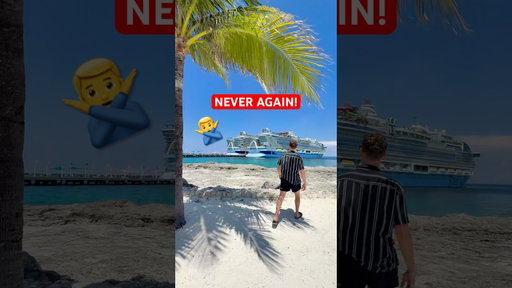I will NEVER do this on a cruise again… 🤦‍♂️
