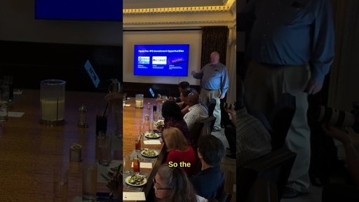 TTI is investing in Scale AI.  This is from our Washington DC Investor luncheon in August of 2026.