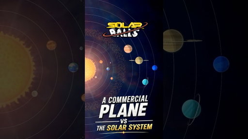 A Commercial Plane vs the Solar System