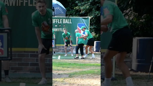Worst Injury in League History?😭 #dingersornothing #wiffleball #baseball #shorts