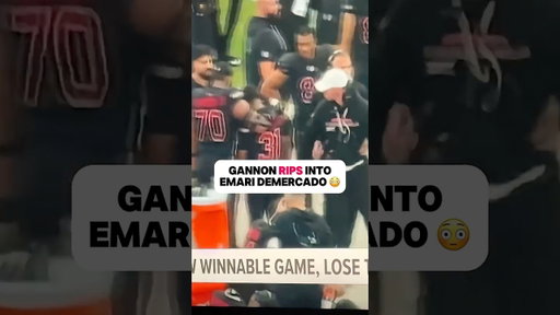 Jonathan Gannon LIVID After RB Fumbled at Goal Line 😳